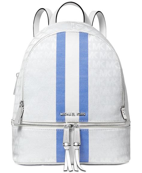 michael kors striped backpack